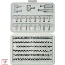 SPARTA Набор бит, адаптеры для бит, CrV, 100 предметов, пластиковый кейс Sparta