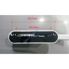 Ручка алюминиевая с вилкой 373240 для алюминиевых окон (Белая RAL9016) 50 шт.