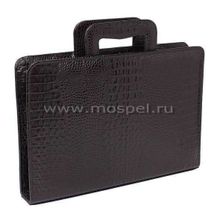 Папка кожаная Elton Black Caiman