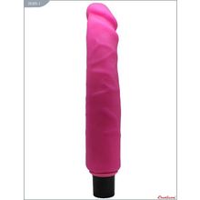 Eroticon Розовый вибратор  из ультраскин - 22,5 см. (розовый)