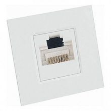 Розетка компьютерная 1xRJ45 Cat.5 W45, белый |  код. RIN-144K5E-B |  Schneider Electric