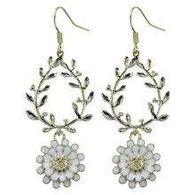 Длинные серьги "Цветок" (арт. 81517-7)