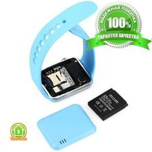 Умные часы Smart Watch A1 - серебро, белый ремешок