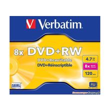 Диск   DVD+RW 4.7Gb Verbatim 8x  Jewel  &lt;43527&gt;