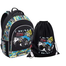 Рюкзак Erich Krause - ErgoLine 15L - Track Car - с мешком