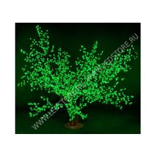 Светодиодное дерево - "Куст сакуры", цвет - зеленый   1,6 метра.