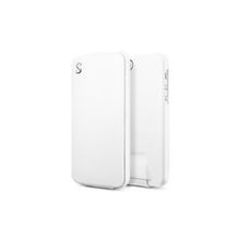 Кожаный чехол для iPhone 5 SGP Leather Case illuzion Legend, цвет White (SGP09649)