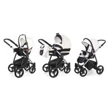 Коляска 3 в 1 Esspero Newborn Lux (шасси Chrome) - White