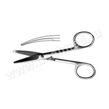 Ножницы для энуклеации вертикально изогнутые, 140 мм, Тумботино, Россия