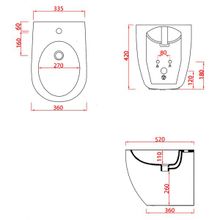 ArtCeram Биде напольное File FLB002 01;00