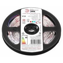 ЭРА Светодиодная лента ЭРА 7,2W m 30LED m 5050SMD RGB 5M LS5050-7,2-30-12-RGB-IP20-1 year-5m Б0035602 ID - 261771