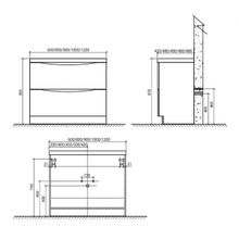 BelBagno Тумба с раковиной ANCONA-N 600 Bianco Frassinato