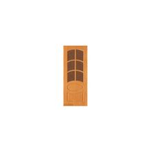 Дверь с покрытием ПВХ модель: Неаполь ПО (Размер: 600 х 2000 мм., Цвет: Итальянский орех, Комплектность: + коробка и наличники)