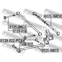 Болт Крепления Подвески (Комплект 4 Шт) Toyota Carina E Sed Lb(Jpp) At190,Ct190,St191 1992.02-1996.01 [Eu] Febest арт. 0129022PCS4