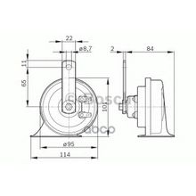 Звуковой Сигнал Bosch арт. 0986AH0502