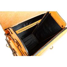 Кожаный рюкзак Легион жёлтый