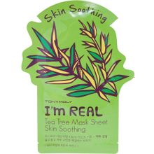 Tony Moly Im Real Tea Tree Mask Sheet Skin Soothing 1 тканевая маска
