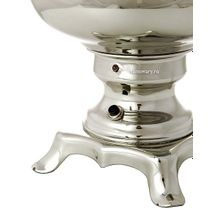 Электрический самовар 3 литра никелированный "Цилиндр" с автоматическим отключением при закипании, арт. 110339к