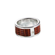 Серебряное кольцо с бриллиантом Hot diamonds. MR025
