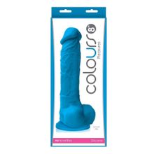 NS Novelties Голубой фаллоимитатор на присоске Pleasures 8 Dildo - 24,7 см.