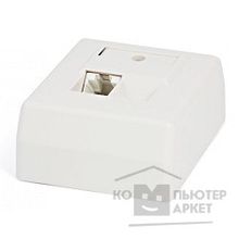 Hyperline SB-GTS1-8P8C-C6-WH Розетка RJ-45, одинарная, категория 6, настенная