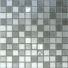 Мозаика Bonaparte стекло с камнем Shine Silver 4х25х25 30х30