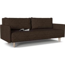 Смарт Диван прямой Mille 03 3-х местный с подлокотниками еврокнижка