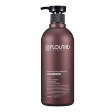 Floland Premium Silk Keratin Treatment Восстанавливающая маска-бальзам для волос с кератином, 530 мл