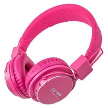 Наушники L-PRO MRH-8809, MP3, AUX, накладные, розовые