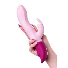 Розовый вибратор-кролик Hello Rabbit - 24,5 см.