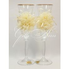 Свадебные бокалы для шампанского Gilliann Crystal Vignette GLS153