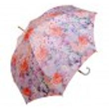 Stilla - Зонтик женский ручка трости с кисточкой, дизайн"цветочная нежность"