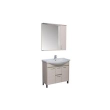 Aquanet Мебель для ванной Донна 100 (белый дуб) - Раковина-столешница Эльбрус 100