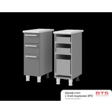 BTS ЗРЗ Шкаф-стол с 3-мя ящиками Эмили ID - 302088