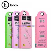 USB кабель HOCO (Original) X6 Khaki Micro 1м Цвет: Белый