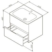 Am.Pm Мебель для ванной Bliss D 60 белая венге фактурная