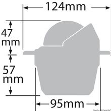 Osculati RITCHIE Explorer built-in compass 23 4 white whit, 25.081.02