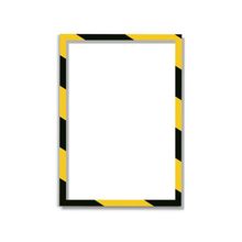 11 314 42 Магнитная слайд-рамка А4, для предупреждающих знаков, желто-черная, 5 шт уп