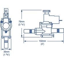 Whale Реле давления для электрических помп Whale Inline Pressure Switch WU7207 12 24 В 10 5 А 2 бар