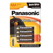 Батарейка Panasonic Alkaline Power LR03APB 4BP RU LR03 ANGRY BIRDS BL4