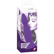 Фиолетовая анальная вибропробка Pure Lilac Vibes - 18 см. Фиолетовый