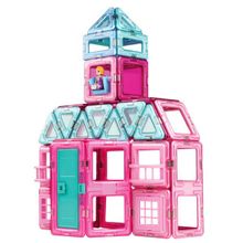 Магнитный конструктор MAGFORMERS 704004 Princess castle 78P Set