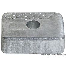 Osculati Aluminium anode for Mercury 4 5 6 HP, 43.433.04