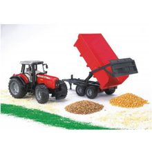 Bruder Massey Ferguson 7480 с прицепом