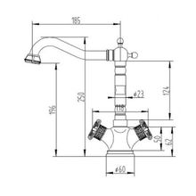 Смеситель Zorg A 3005K-BR бронза