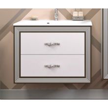 Opadiris Тумба с раковиной Карат 80 серебро