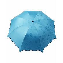 Зонт с проявляющимся рисунком (Голубой)