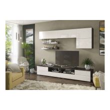 Case Гостиная Тренто Венге  Белый глянец