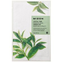 Mizon Joyful Time Essence Mask Green Tea 1 тканевая маска