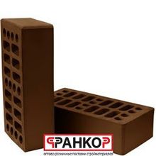 Кирпич лицевой 1НФ "Темный шоколад" М-150 (512 шт. 462 шт.) Нерехта